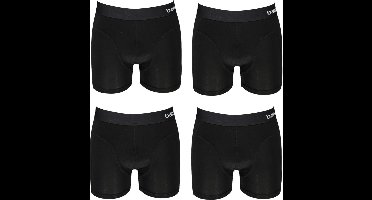 Bamboo Heren Boxershorts - 4 pack - Zwart - Maat L