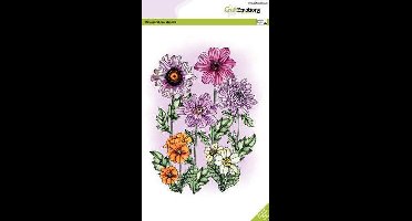 CraftEmotions clearstamps A5 - Mix zomerbloemen GB Dimensional stamp (05-21)