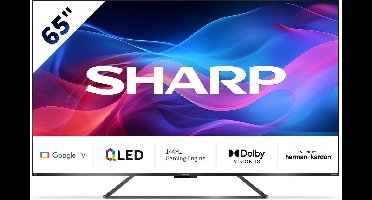 Sharp Aquos 65GR8265 - 65 inch - 144Hz 4K UHD QLED met Google TV - 2024