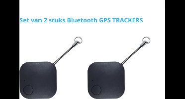 Mini Bluetooth GPS Tracker - Set van 2 stuks - Volg systeem - Voor kind, fiets, scooter, auto of hond - 30-50M bereik