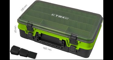 Delphin - Tacklebox - TBX EasyDuo - dubbelzijdig te openen - groen