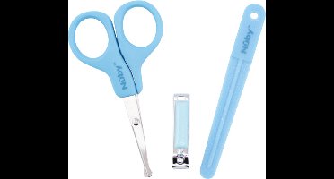 Nûby - Manicureset voor baby's - Nagelverzorgingsset - Blauw - 0m+