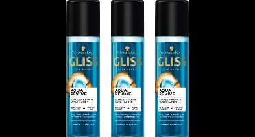 Gliss Kur - Anti-Klit spray - Aqua Revive - Voordeelverpakking 3 x 200 ml