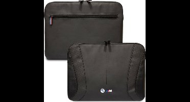 BMW sleeve geschikt voor MacBook Pro 16'' (M1/M2/M3)/MacBook Pro - Zwart - Kunstleer