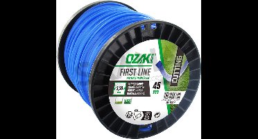 Rol vierkante nylondraad OZAKI - Lengte: 45 m, Ø: 3,30mm