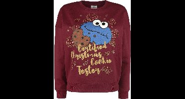 Sesame Street Christmas Cookie Dames kersttrui - rood - XL