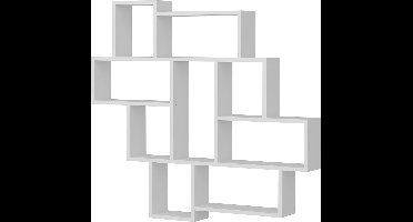 Skye Decor, Wandplank, Parola - White, Gemelamineerde spaanplaat, Wit, 115,5 x 15 x 103,5 cm
