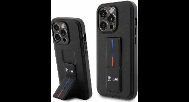 BMW hoesje voor iPhone 14 Pro 6.1" Zwart hardcase Grip Hot Stamp