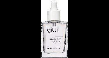 Gitti Quick Dry Solution - nagellak droger - droogt de nagellak sneller - minimaal 82% natuurlijk - 23 vrij - manicure - unieke, sterke vegan formule