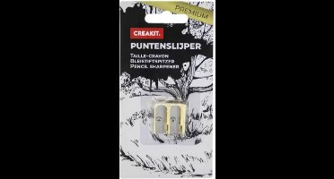 CREAKIT. Dubbele Puntenslijper – Electroplating – Krasbestendig – Potloodslijper – Slijper – Metaal
