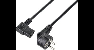Sygonix SY-5243884 Apparaat (koud) Aansluitkabel Zwart 5.00 m
