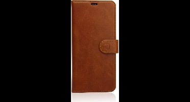 Hoesje Geschikt voor Apple iPhone 6/6S Plus Leren Book Case/wallet case/hoesje + gratis protector kleur lichtbruin