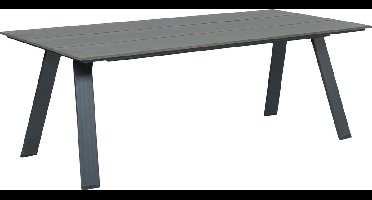 Garden Impressions Nevada tuintafel - 240 x 100 - carbon black - vintage polywood