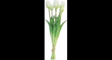 Tulpen Kunstbloemen - Bos met 7 stuks - Wit