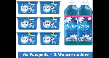 Lenor Zeebries Set 6x waspods - 2x wasverzachter