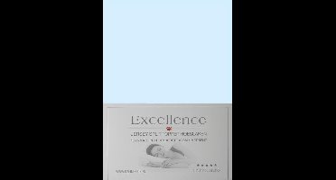 Excellence Jersey Split Topper Hoeslaken - Tweepersoons - 160x200/210 cm - Light Blue