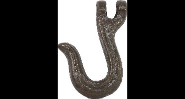Haak - Wand haak -  Gietijzer -9.5 cm  - rustiek - Bruin
