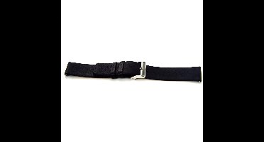 Horlogeband H145 Croco Zwart 22x22 mm