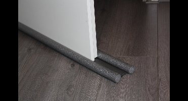 GS dubbele tochtrol 95cm - Tochtstopper voor deur - Grijs