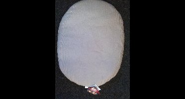 Hondenkussen - ovaal - 100cm - ribkoord - bruin