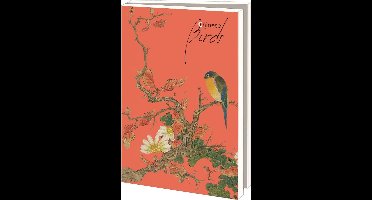 Kaartenmapje met env, groot: Album of birds & flowers, Chester Beatty Library
