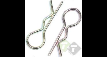 3 mm borgveer r type - borgklem - haarspeldveer - borg veer - borgbeugel - zekeringsveer - veiligheidsklem - klemveer