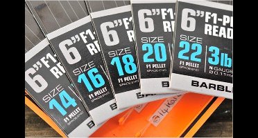 Guru F1 Pellet Pole Rig - 15cm - 0.11mm - Haakmaat 18 - Transparant