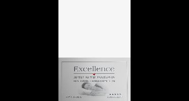 Excellence Jersey Topper Hoeslaken - Eenpersoons - 90/100x210/220 cm - White