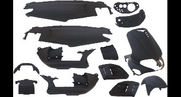Plaatset Gilera runner tot bj.08-2005 15 delig mat zwart