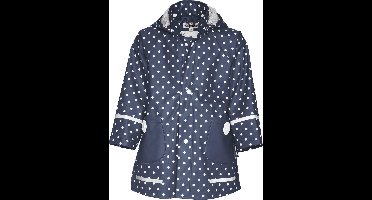 Playshoes - Regenjas Stippen - Donkerblauw - maat 92cm