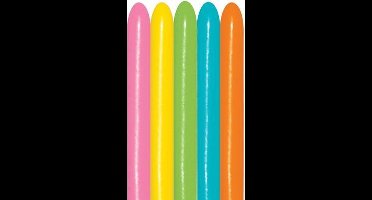 100 modelleer ballonnen Sempertex 260s Tropical colors