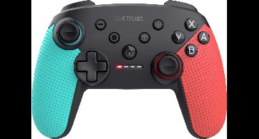 Trust GXT 1246RB Muta - Draadloze Switch Controller - Ook voor Nintendo Switch 2 - Draadloos via Bluetooth - Tot 15 Uur Speeltijd - Rood/Blauw