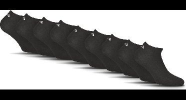 FILA - Basic Sneakersokken / Enkelsokken | 9-Pack | Sneaker Socks | Maat 35/38 - Zwart