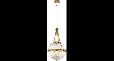 Bohemian Hanglamp - Steady Lighting - Glas - Bohemian - E14 - L: 38.4cm - Voor Binnen - Woonkamer - Eetkamer - Bruin