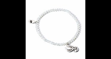 The Carat Shop - Harry Potter - Halfedelstenen Armband met Zilveren Golden Snitch Bedel