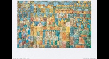 Kunstdruk Paul Klee - Tempelviertel von Pert, 1928 50x40cm