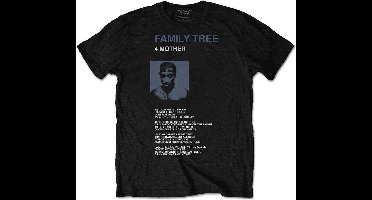Tupac - Family Tree Heren T-shirt - M - Zwart