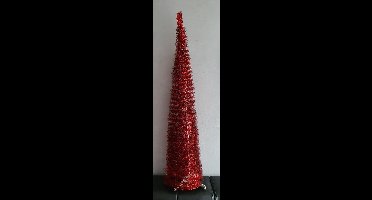 Kerstkunstboom pop-up rood H150xD30cm