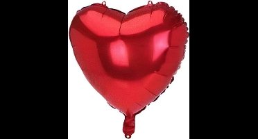 folieballon Hart 46 x 50 cm rood