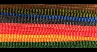 Chenille Set (Strips), Mix Colors, 6mm x 30cm