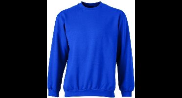 James and Nicholson Unisex Round Heavy Sweatshirt (Koningsblauw)