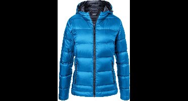James and Nicholson Dames/dames Hooded Down Jacket (Blauw/Zwaar)
