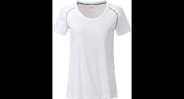 James and Nicholson Dames/Dames Sport T-Shirt (Wit/zilver)