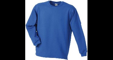 James and Nicholson Unisex Open Hem Sweatshirt (Koningsblauw)