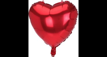 folieballon Hart 46 x 50 cm rood