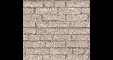 BAKSTENEN BEHANG | Industrieel - grijs beige - A.S. Création Industrial