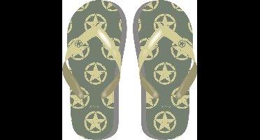 Arditex Teenslippers Military Junior Donkergroen Maat 30