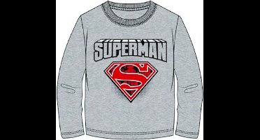 Superman t-shirt - grijs - Maat 140 / 10 jaar
