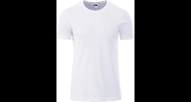 James and Nicholson - Heren Standaard T-Shirt (Wit)