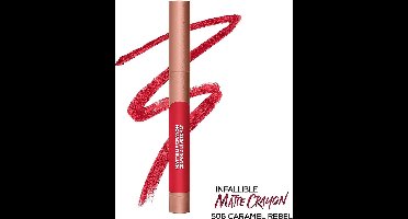 L'Oreal Paris Infallible - Matte Lip Crayon - 506 - Caramel Rebel - Lippenstift - Long Lasting - 1.3 g